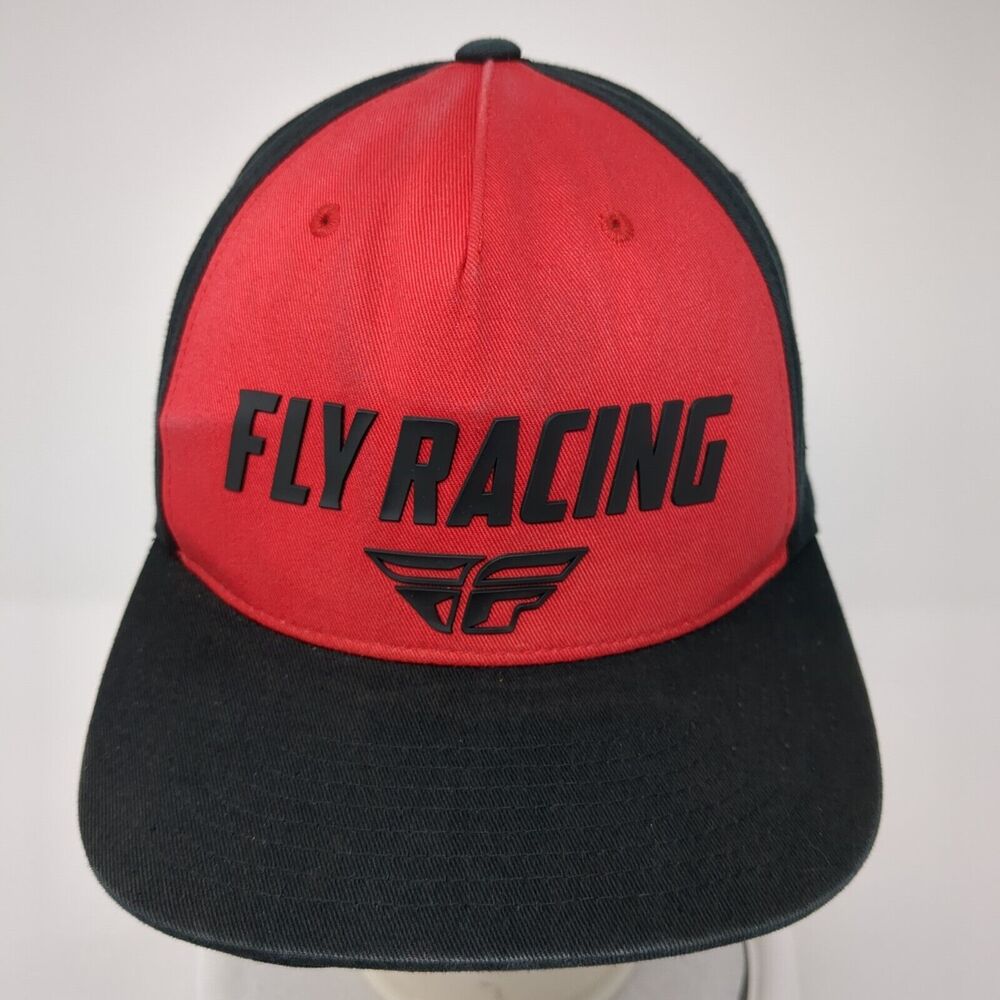 Fly Racing Snapback Hat Multicolor One Size Adjustable Colorblock 6 Panel - Picture 2 of 8